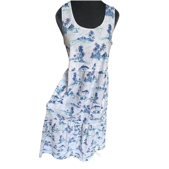 Tommy Bahama Nova Wave Beach Days Dress XS/TP Seersucker Cotton Vacation $178 - Picture 7 of 16